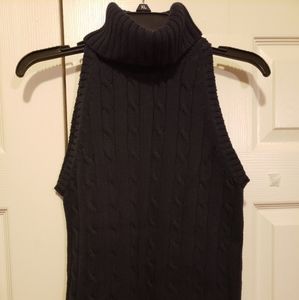 Sleeveless Turtleneck Sweater